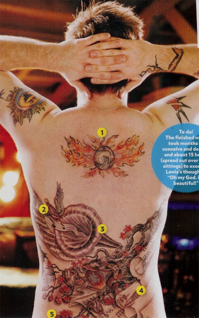 tattoos la ink. The new tattoo includes: